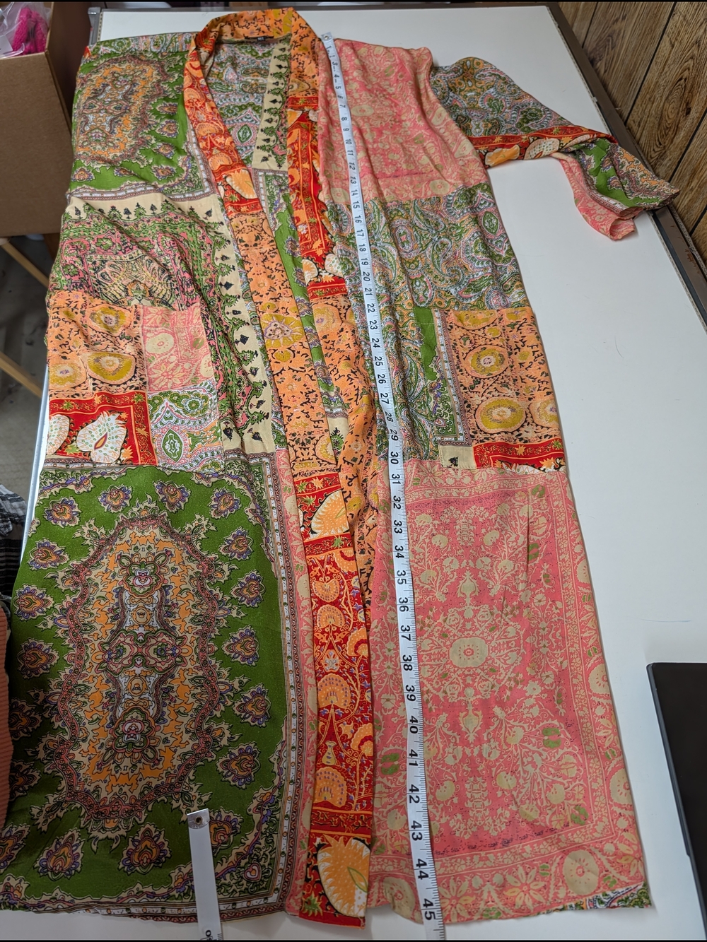 Tolani Boho Patchwork Kimono Duster - Picture 9 of 10